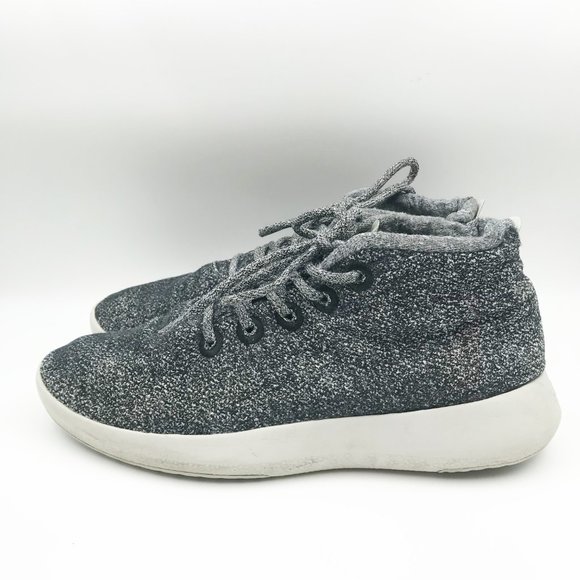 ALLBIRDS Wool Runner Up Mizzle WRU High Top Gray Sneakers Mens 12 - Picture 4 of 14